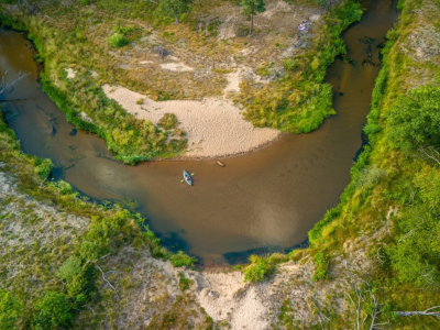 Mała Panew z lotu ptaka